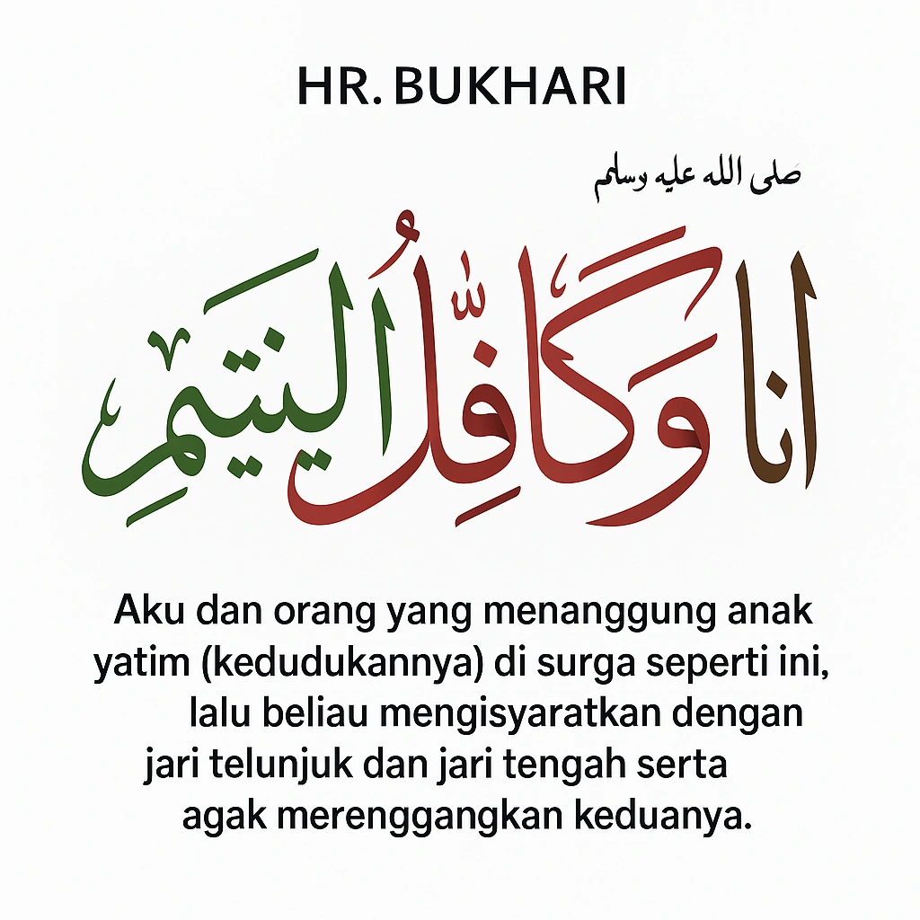 Hadits keutamaan menyantuni anak yatim